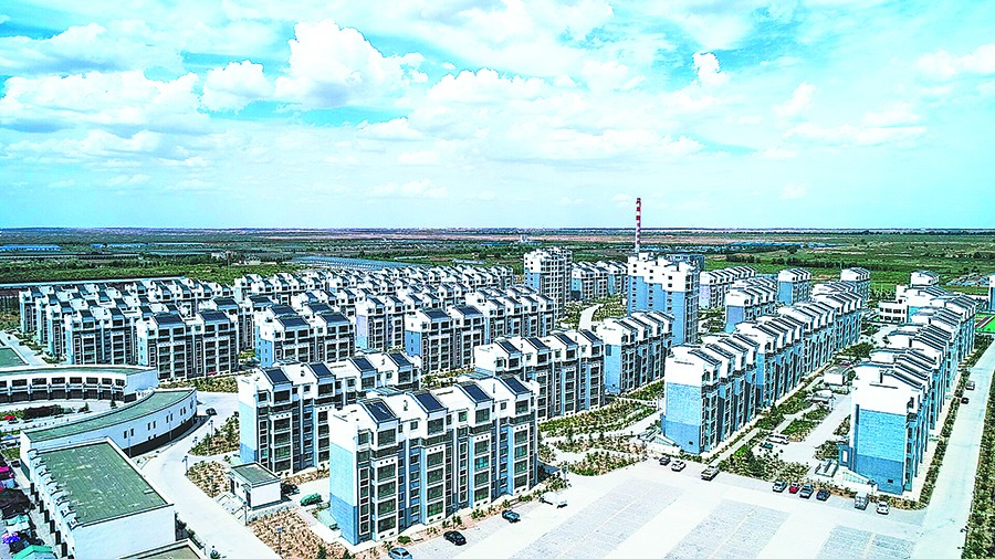 古浪县黄花滩易地搬迁安置点绿洲小城镇航拍(15554399)-20220816192453