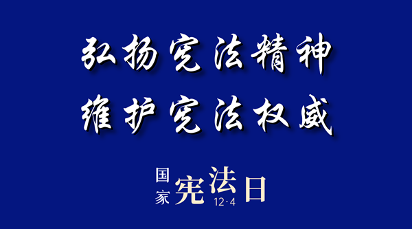 万屏点亮宪法海报