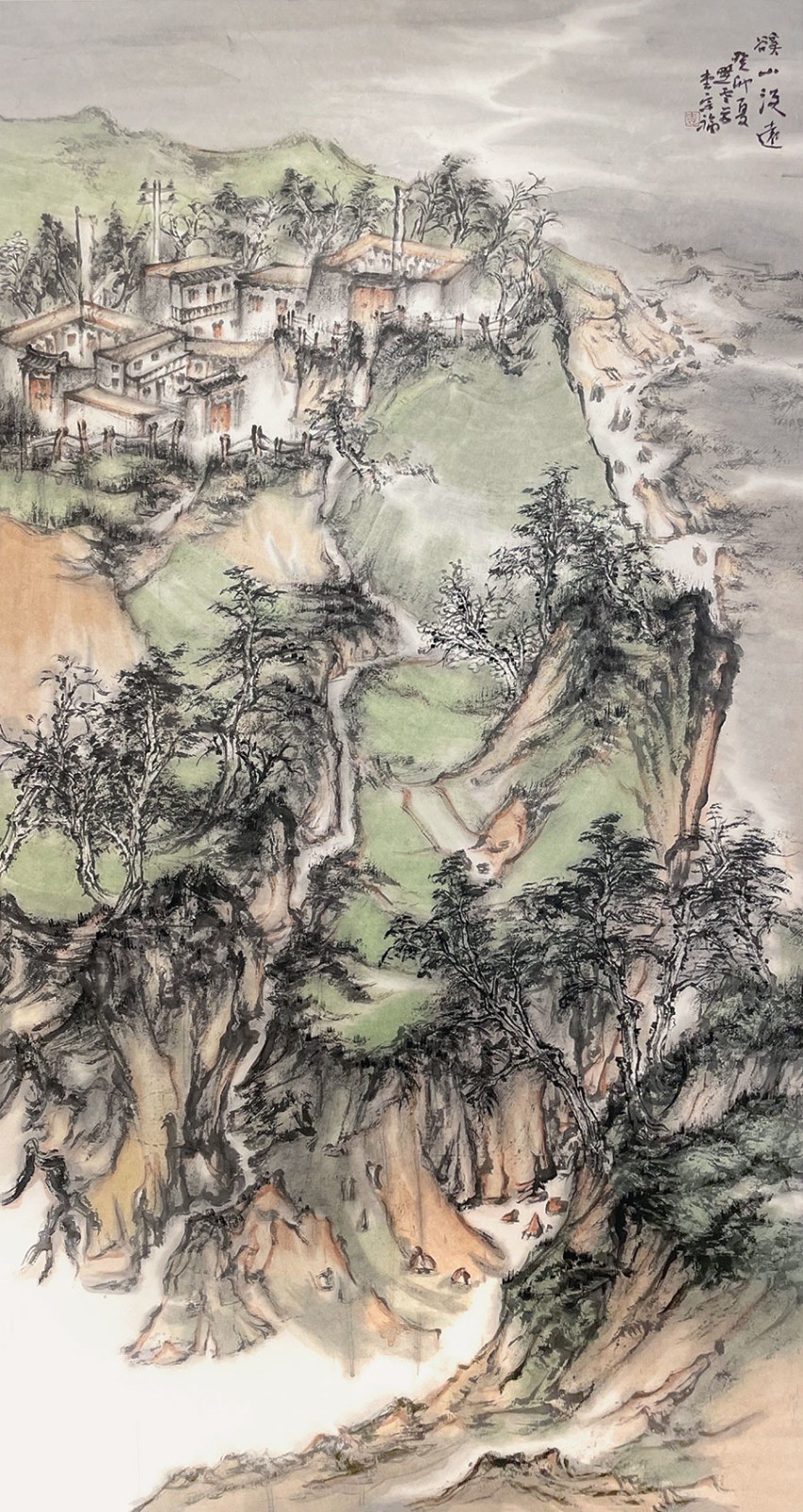QEY溪山淡远（中国画）袁宗福17797(27548838)-20241112112520